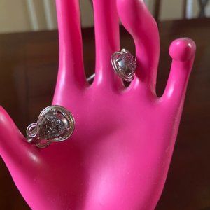 Kendra Scott Andy Bracelet - Black Drusy & Silver